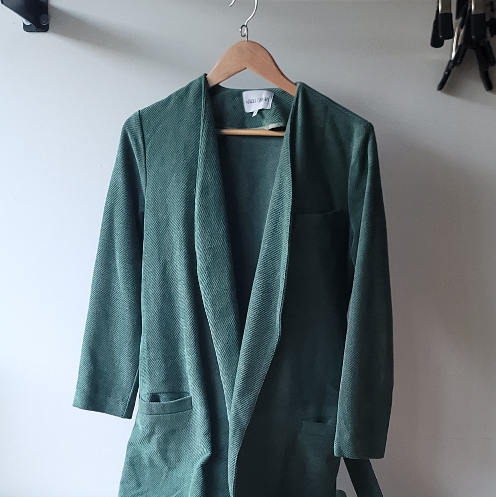 Nikki Chasin Sea Green Robe Coat